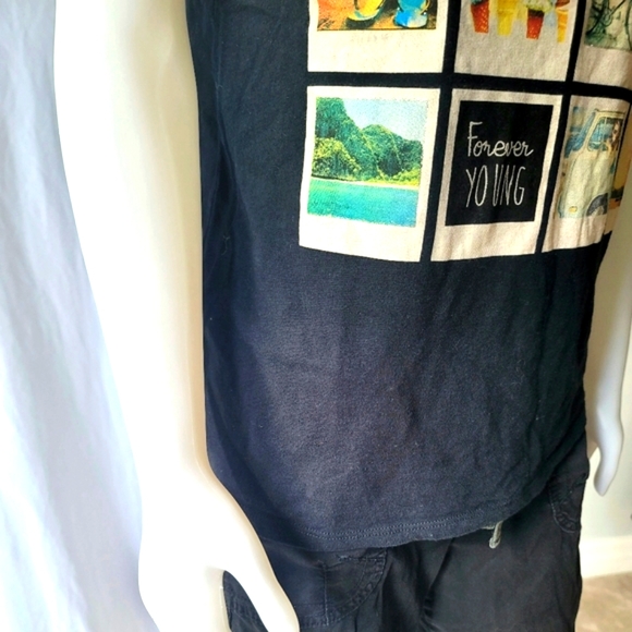 i jeans by Buffalo Graphics Print Short Sleeve T-Shirt Size S - Picture 5 of 11